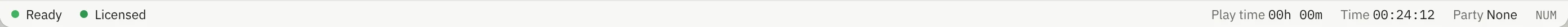 Status bar after: Ready, Licensed